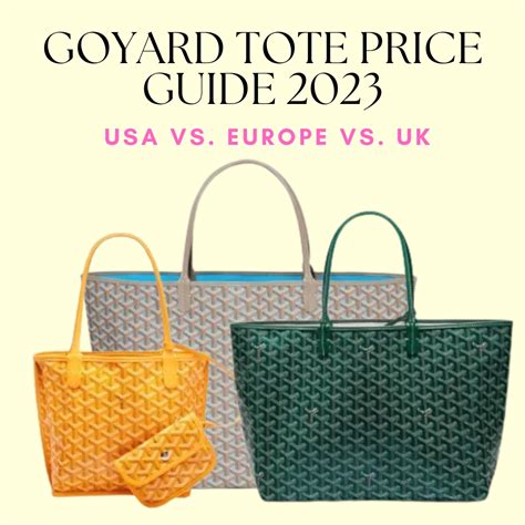 goyard bag us price.